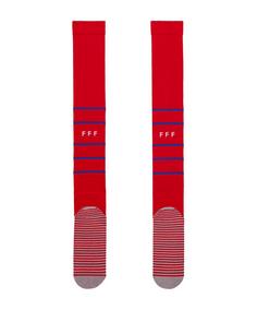 Rückansicht von Nike Frankreich Stutzen Home EM 2024 Socken rot