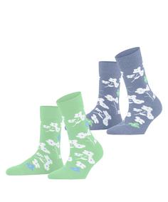 ESPRIT Spring Flowers  2-Pack Freizeitsocken Damen sortiment (0060)