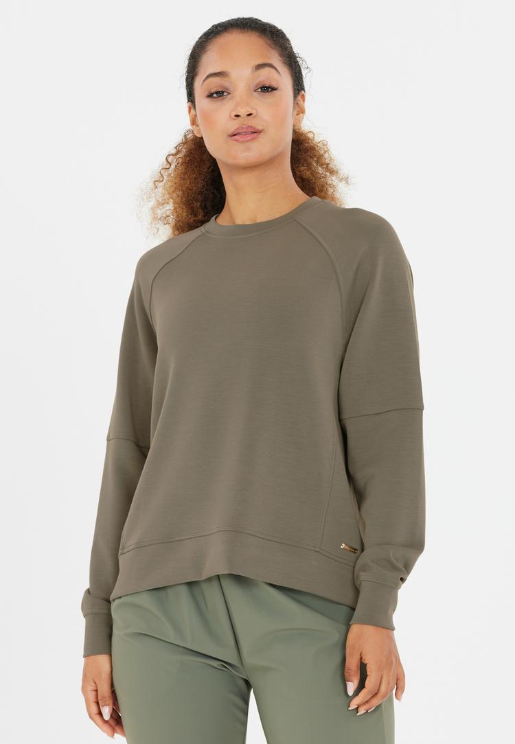 Athlecia Athlecia Jacey Sweatshirt Damen - 3211 Smokey Olive - 1 | SportScheck