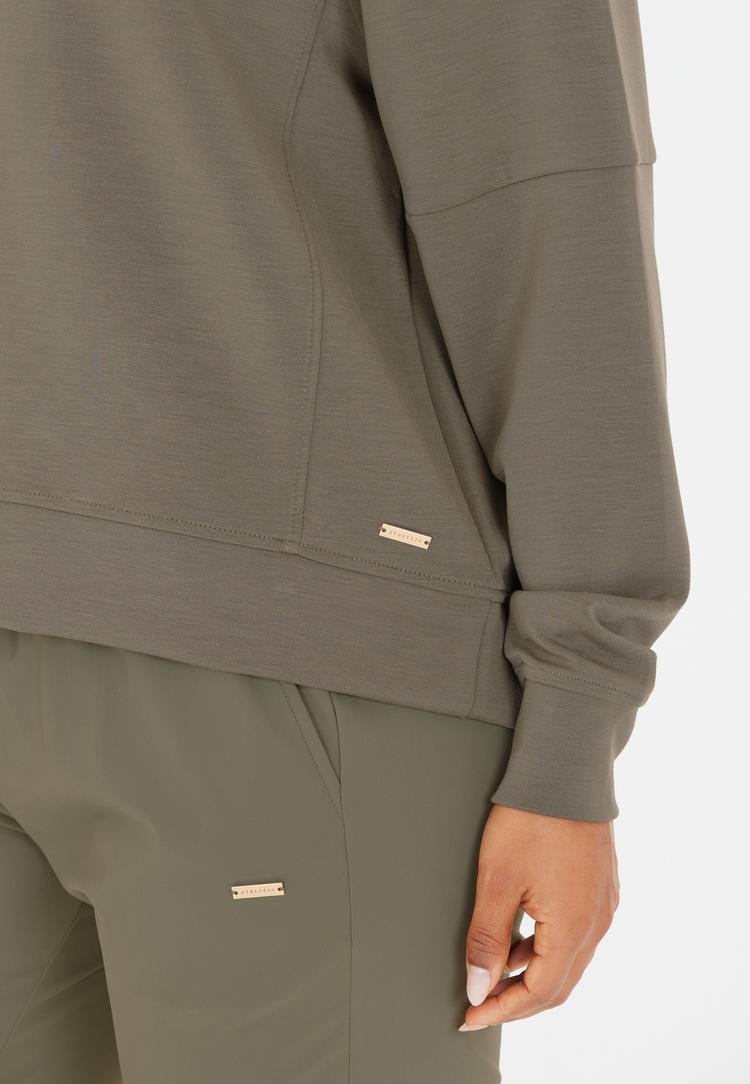 Athlecia Athlecia Jacey Sweatshirt Damen - 3211 Smokey Olive - 1 | SportScheck