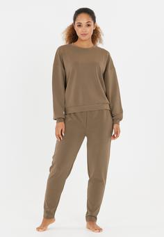 Rückansicht von Athlecia Jillnana Sweathose Damen 3107 Walnut