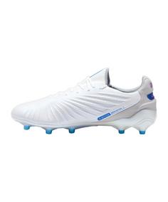 Rückansicht von PUMA KING Ultimate FG/AG Volume Up Fußballschuhe weissblau