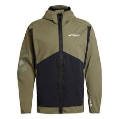 adidas GORE-TEX Terrex Techrock Softshelljacke Trainingsjacke Herren Olive Strata / Black