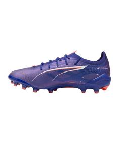 Rückansicht von PUMA ULTRA 5 Ultimate AG Lights Out Fußballschuhe lilaweiss