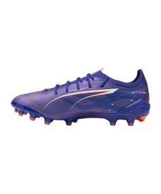 Rückansicht von PUMA ULTRA 5 Ultimate AG Eclipse Fußballschuhe lilaweiss