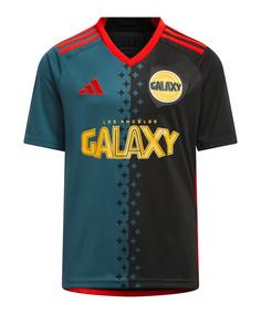 adidas LA Galaxy Trikot 3rd 2024 Kids Fußballtrikot Kinder schwarzweiss