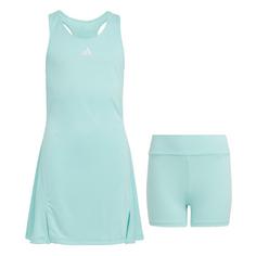 adidas Club Tennis Kids Kleid Tennisrock Kinder Semi Flash Aqua