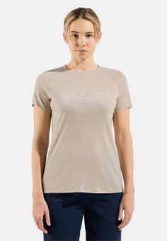 Rückansicht von Odlo Funktionsshirt Damen silver cloud melange(10703)