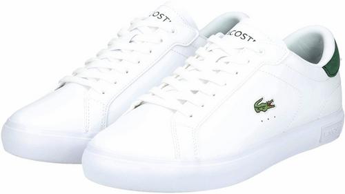 Rückansicht von Lacoste Sneaker Sneaker Herren Weiß/Grün