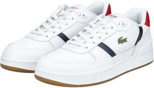 Rückansicht von Lacoste Sneaker Sneaker Herren Weiß/Rot