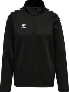 hummel hmlCORE XK HALF ZIP SWEAT WOMAN Funktionssweatshirt Damen BLACK/BLACK