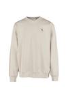 Cleptomanicx Embro Gull Mono Sweatshirt Herren - Pumice Stone