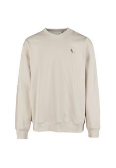 Cleptomanicx Embro Gull Mono Sweatshirt Herren Pumice Stone