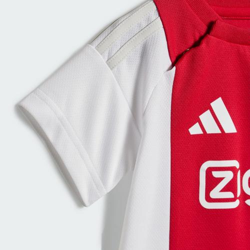 Rückansicht von adidas Ajax 24/25 Mini-Heimausrüstung Fußballtrikot Kinder White