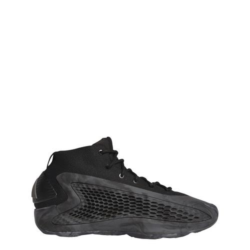 Rückansicht von adidas AE 1 Basketballschuh Sneaker Core Black / Charcoal / Carbon