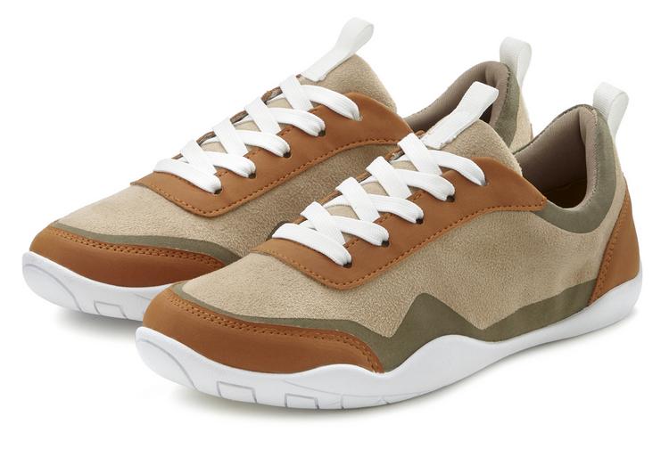 Lascana Lascana Sneaker Sneaker Damen - beige - gr&uuml;n - 0 | SportScheck