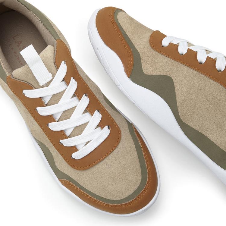 Lascana Lascana Sneaker Sneaker Damen - beige - gr&uuml;n - 1 | SportScheck