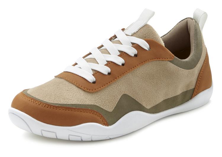 Lascana Lascana Sneaker Sneaker Damen - beige - gr&uuml;n - 3 | SportScheck