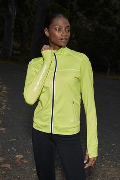 Rückansicht von LASCANA Active Laufjacke Laufjacke Damen Lime