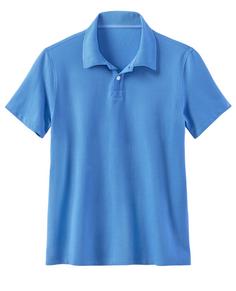 BEACH TIME Poloshirt Poloshirt Herren blau