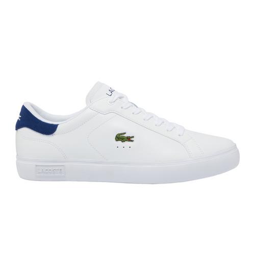 Rückansicht von Lacoste Sneaker Sneaker Herren Weiß/Marine