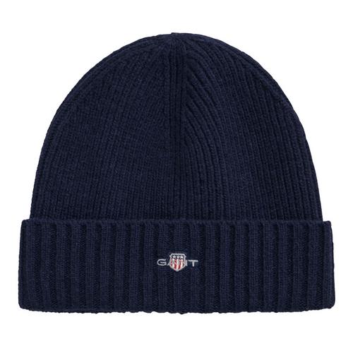 Rückansicht von GANT Mütze Beanie Blau