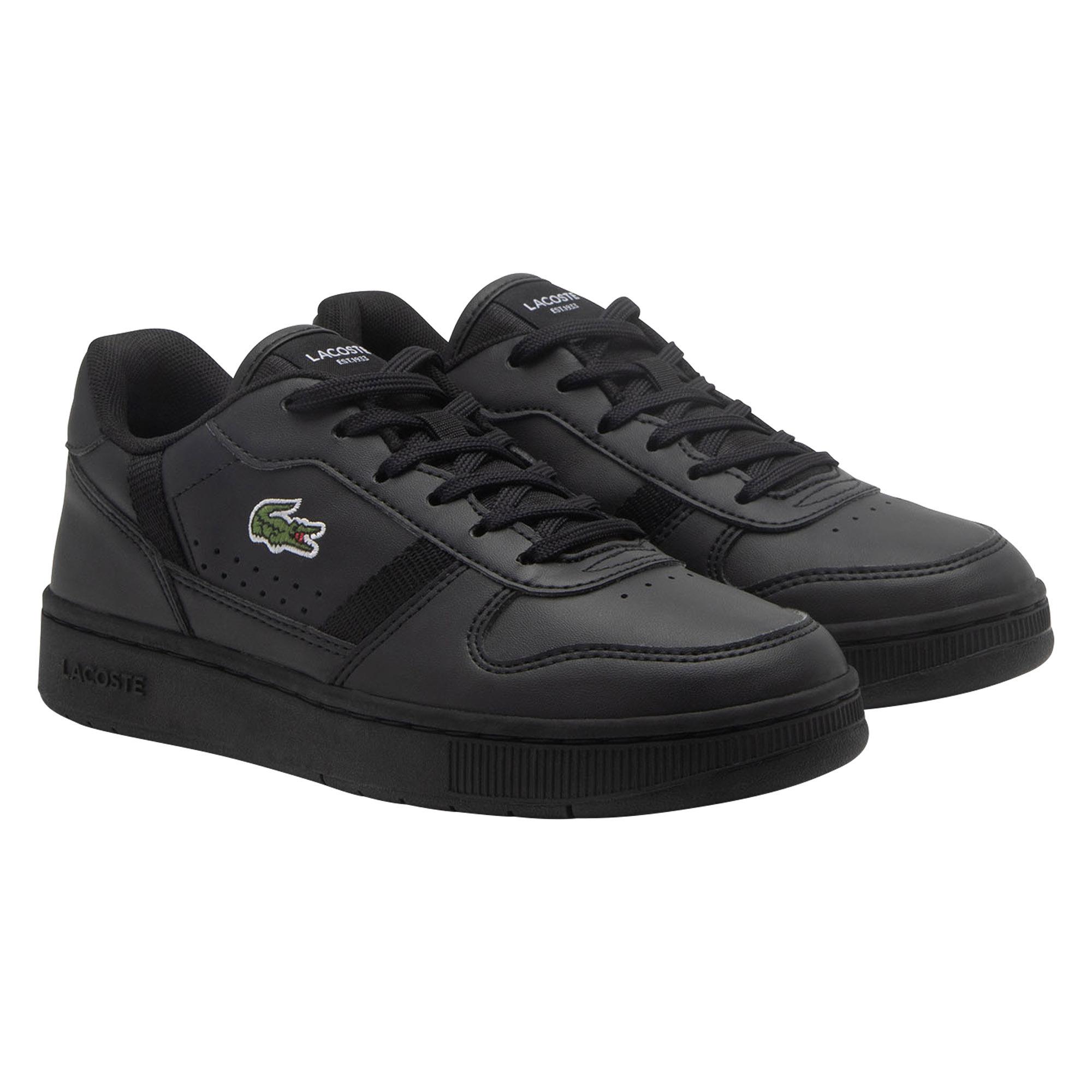 Basket noir lacoste hotsell