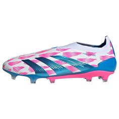 adidas Predator Elite Laceless FG Fußballschuh Fußballschuhe Cloud White / Solar Blue / Solar Pink