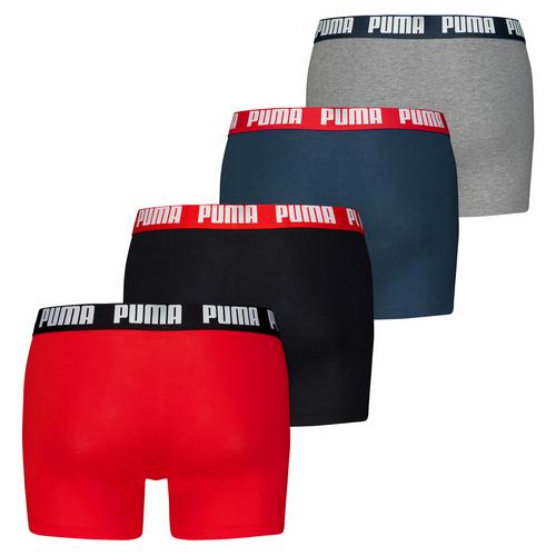 Rückansicht von PUMA Boxershort Hipster Herren Rot/Schwarz/Blau/Grau