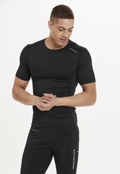 Rückansicht von Endurance Power Laufshirt Herren 1001 Black