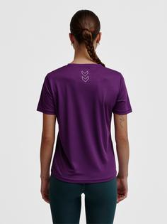 Rückansicht von hummel hmlTE TOLA T-SHIRT Funktionsshirt Damen IMPERIAL PURPLE