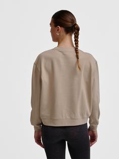 Rückansicht von hummel hmlMT DHYANI SWEATSHIRT Funktionssweatshirt Damen SIMPLY TAUPE