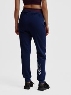 Rückansicht von hummel hmlELEMENTAL REGULAR PANTS WOMAN Trainingshose Damen DRESS BLUES