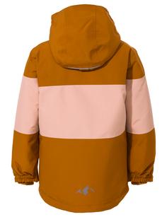 Rückansicht von VAUDE Kids Snow Cup Jacket Outdoorjacke Kinder silt brown/rose