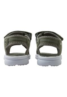 Rückansicht von reima Bungee Sandalen Kinder Greyish green