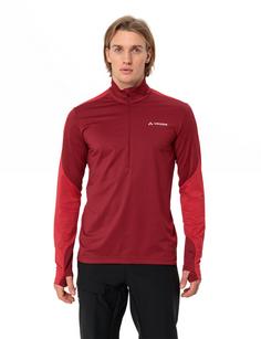 Rückansicht von VAUDE Men's Livigno Halfzip II Sweatshirt Herren carmine