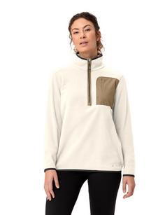 Rückansicht von VAUDE Women's Rosemoor Fleece Halfzip Sweatshirt Damen ecru/linen