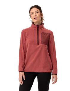 Rückansicht von VAUDE Women's Rosemoor Fleece Halfzip Sweatshirt Damen brick