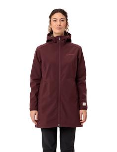 Rückansicht von VAUDE Women's Moena Softshell Parka Outdoorjacke Damen dark oak