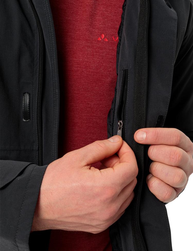 VAUDE VAUDE Men's Idris Wool Parka II Outdoorjacke Herren - black uni - 0 | SportScheck