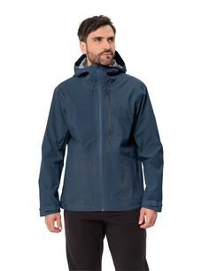 Rückansicht von VAUDE Men's Comyou Rain Jacket Outdoorjacke Herren dark sea