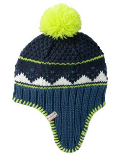 Rückansicht von VAUDE Kids Knitted Cap IV Bommelmütze Kinder ultramarine