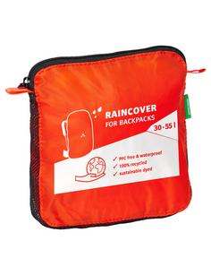 Rückansicht von VAUDE Raincover for backpacks 30-55 l Zeltunterlage orange