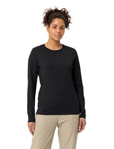 Rückansicht von VAUDE Women's Logo LS T-Shirt T-Shirt Damen black