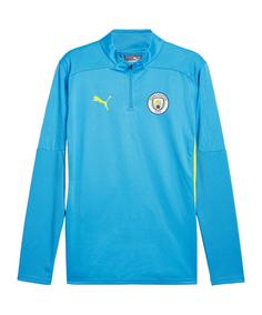 PUMA Manchester City 1/4 Zip Sweatshirt Sweatshirt blaugelb