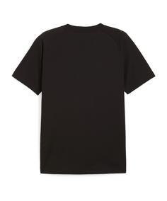 Rückansicht von PUMA AC Mailand PUMATECH Pocket T-Shirt Fanshirt schwarzgrau