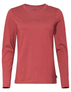 VAUDE Women's Logo LS T-Shirt T-Shirt Damen brick