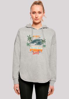 Rückansicht von F2 F2 Be Happy And Surf Bulli Sommer Sweatshirt Damen grey