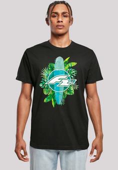 Rückansicht von F2 F2 Tropical Surfboards Sommer T-Shirt Herren schwarz