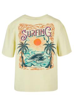 F2 F2 Surfers Sunset Sommer Vibes T-Shirt Damen softyellow